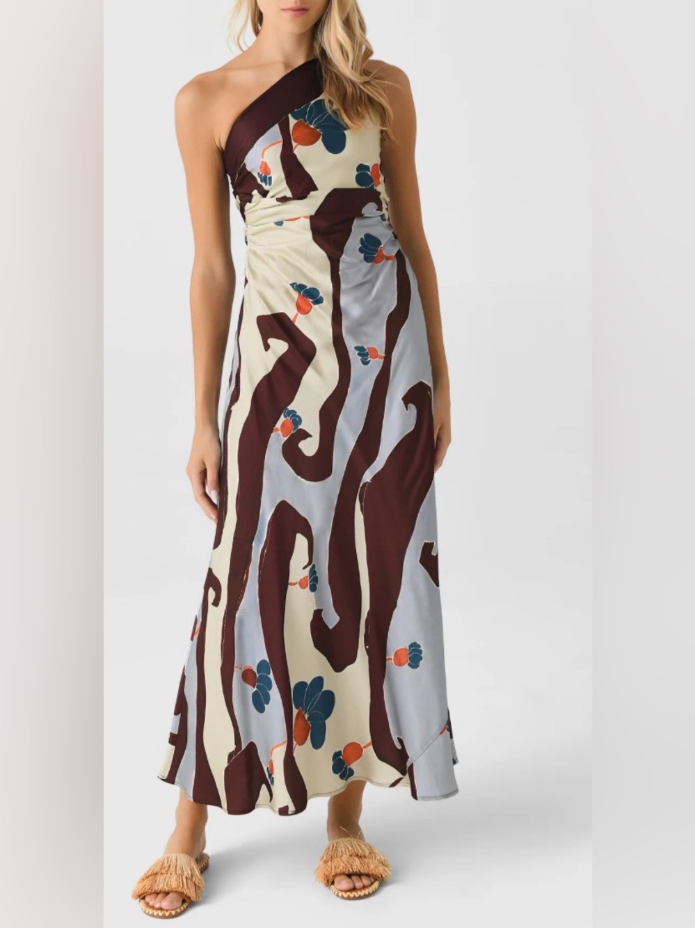 Faithfull the Brand Neysa One Shoulder Dress NEW NWT